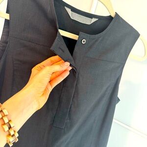 Reed Krakoff Shift Dress Gray Virgin Wool size 6 Sleevless Designer Layering